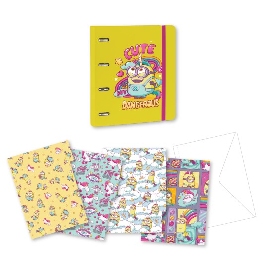 CARPETA 4 ANILLAS POLIPROPILENO MINIONS