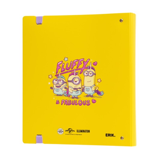 CARPETA 4 ANILLAS POLIPROPILENO MINIONS