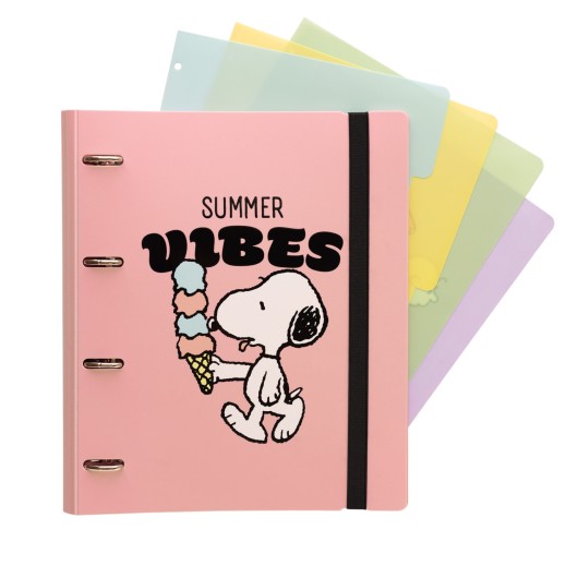CARPETA 4 ANILLAS POLIPROPILENO SNOOPY