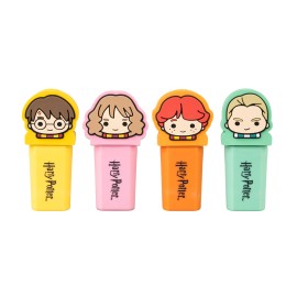 SET DE 4 SUBRAYADORES CON TOPPER HARRY POTTER