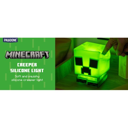 LAMPARA SILICONA RECARGABLE MINECRAFT