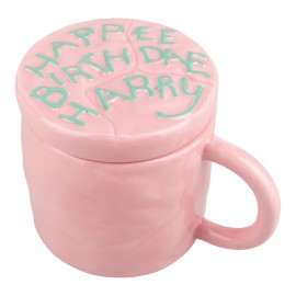 TAZA CON TAPA HARRY POTTER PASTEL FELIZ CUMPLEAÑOS 2