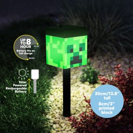 LUZ SOLAR MINECRAFT ESTACA CREEPER