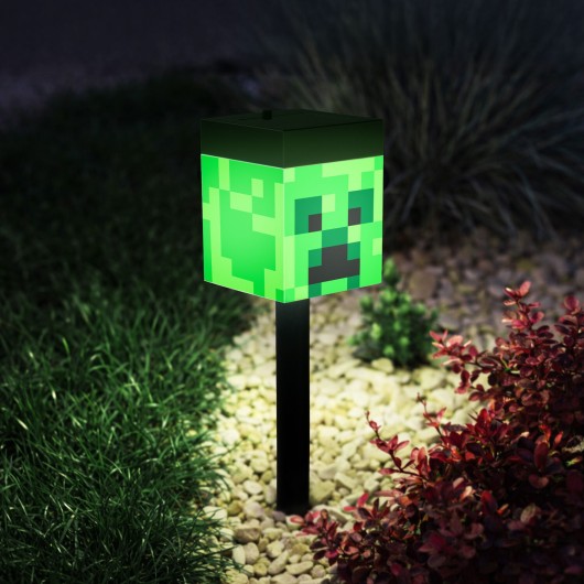 LUZ SOLAR MINECRAFT ESTACA CREEPER