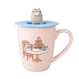 TAZA PREMIUM CON TAPA PUSHEEN