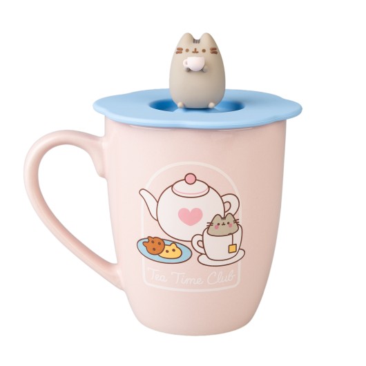 TAZA PREMIUM CON TAPA PUSHEEN