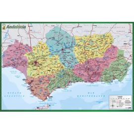 LAMINA DIDACTICA MAPA DE ANDALUCIA