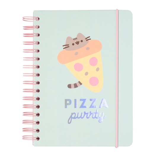 CUADERNO TAPA FORRADA A5 PUSHEEN FOODIE COLLECTION