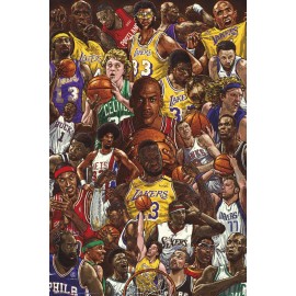 POSTER BASKETBALL SUPERSTARS
