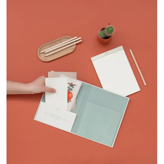 CARPETA A5 CON PINZA BOTANICAL CACTI KOKONOTE