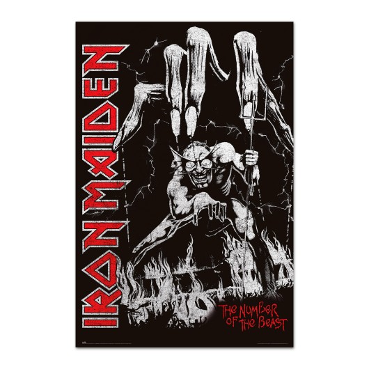 POSTER IRON MAIDEN NUMBER OF THE BEAST