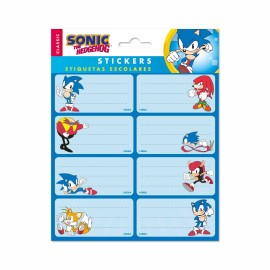 ETIQUETAS ADHESIVAS SONIC THE HEDGEHOG