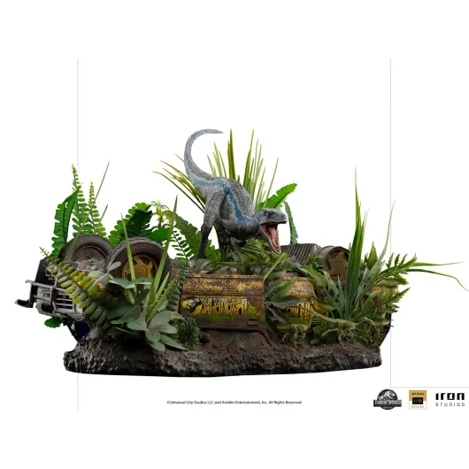 FIGURA ART SCALE JURASSIC WORLD EL REINO CAIDO VELOCIRAPTOR BLUE DELUXE