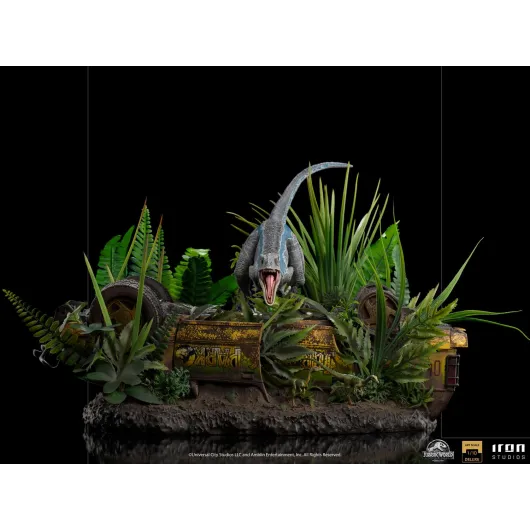 FIGURA ART SCALE JURASSIC WORLD EL REINO CAIDO VELOCIRAPTOR BLUE DELUXE