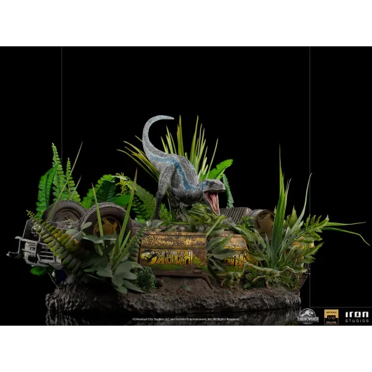FIGURA ART SCALE JURASSIC WORLD EL REINO CAIDO VELOCIRAPTOR BLUE DELUXE