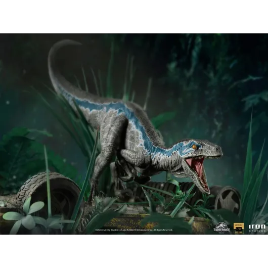 FIGURA ART SCALE JURASSIC WORLD EL REINO CAIDO VELOCIRAPTOR BLUE DELUXE