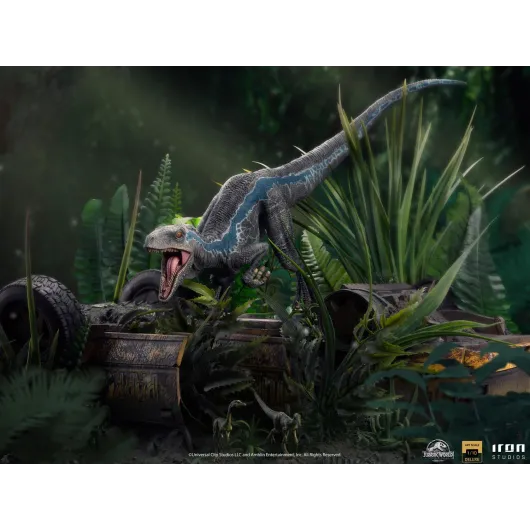 FIGURA ART SCALE JURASSIC WORLD EL REINO CAIDO VELOCIRAPTOR BLUE DELUXE
