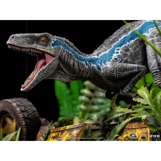 FIGURA ART SCALE JURASSIC WORLD EL REINO CAIDO VELOCIRAPTOR BLUE DELUXE