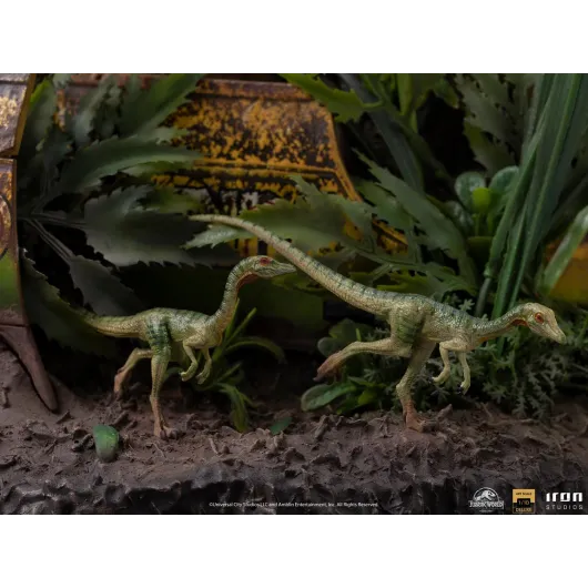 FIGURA ART SCALE JURASSIC WORLD EL REINO CAIDO VELOCIRAPTOR BLUE DELUXE