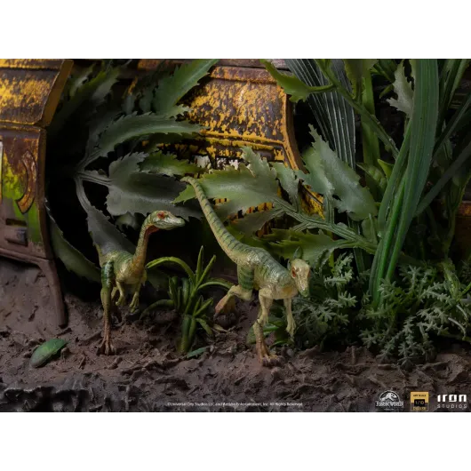 FIGURA ART SCALE JURASSIC WORLD EL REINO CAIDO VELOCIRAPTOR BLUE DELUXE