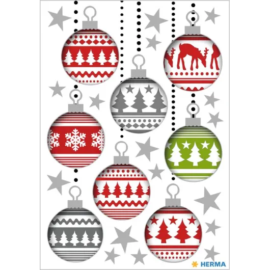 PEGATINAS DECOR DECORACION BOLAS ARBOL NAVIDAD