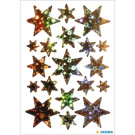 PEGATINAS DECOR ESTRELLAS HOLOGRAFICAS