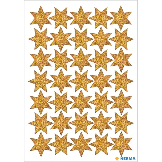 PEGATINAS DECOR ESTRELLAS DORADAS GLITTER
