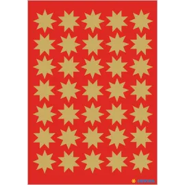 PEGATINAS DECOR ESTRELLAS COLOR ORO 16 mm