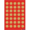 PEGATINAS DECOR ESTRELLAS COLOR ORO 16 mm