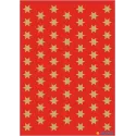 PEGATINAS DECOR ESTRELLAS ROJO Y DORADO 8 mm