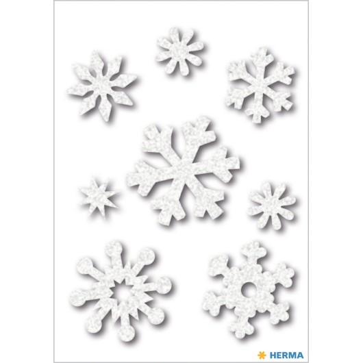 PEGATINAS MAGIC COPOS DE NIEVE FIELTRO