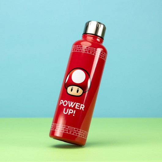 BOTELLA METALICA NINTENDO SUPER MARIO POWER UP