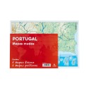 PACK 10 MAPAS MUDOS PT PORTUGAL POLITICO FISICO