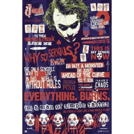 POSTER DC COMICS BATMAN Y JOKER QUOTOGRAPHY