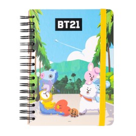 CUADERNO TAPA FORRADA A5 BT21
