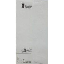 SOBRE DL AMERICANO PAPERADO 5 UNIDADES GRIS PERLA