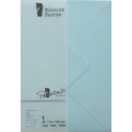 SOBRE C6 MINISTRO PAPERADO 5 UNIDADES AZUL AGUA