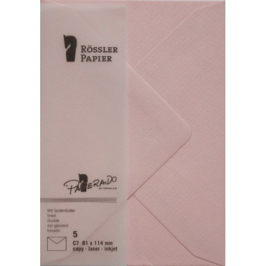 SOBRE C7 PAPERADO 5 UNIDADES ROSA