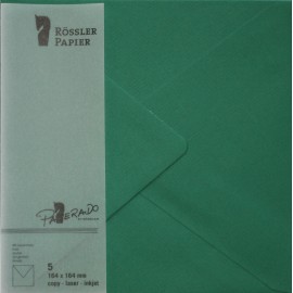 SOBRE CUADRADO GRANDE PAPERADO 5 UNIDADES VERDE ACEBO