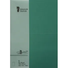 TARJETA A6 PAPERADO 5 UNIDADES VERDE ACEBO
