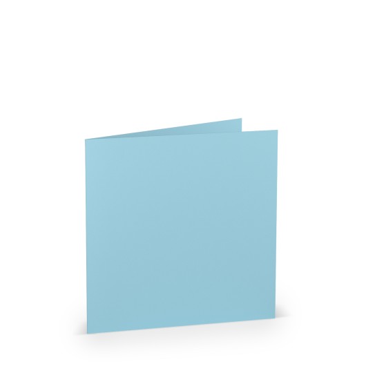 TARJETA DOBLE 157X157 COLORETTI 5 UNIDADES AZUL CIELO