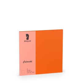 TARJETA DOBLE 157X157 COLORETTI 5 UNIDADES NARANJA
