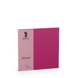 TARJETA DOBLE 157X157 COLORETTI 5 UNIDADES MAGENTA