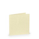 TARJETA DOBLE 157X157 COLORETTI 5 UNIDADES PERGAMINO CREMA