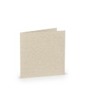 TARJETA DOBLE 157X157 COLORETTI 5 UNIDADES PERGAMINO MARRÓN