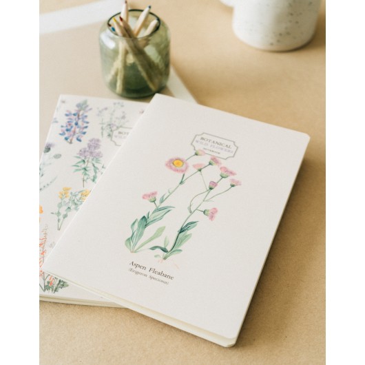 PACK 3 CUADERNOS A5 BOTANICAL WILD FLOWERS KOKONOTE