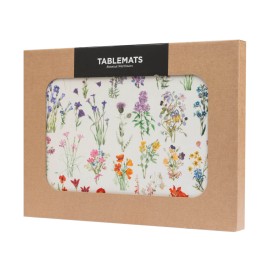 SET 4 SALVAMANTELES BOTANICAL WILD FLOWERS KOKONOTE 2