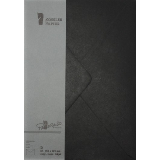 SOBRE C5 PAPERADO 5 UNIDADES NEGRO