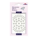 PEGATINAS DIAMOND DECO STRASS PERLAS PEQUEÑAS Y GRANDES BLANCAS