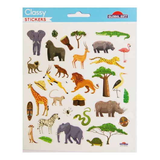 PEGATINAS CLASSY ANIMALES SAFARI